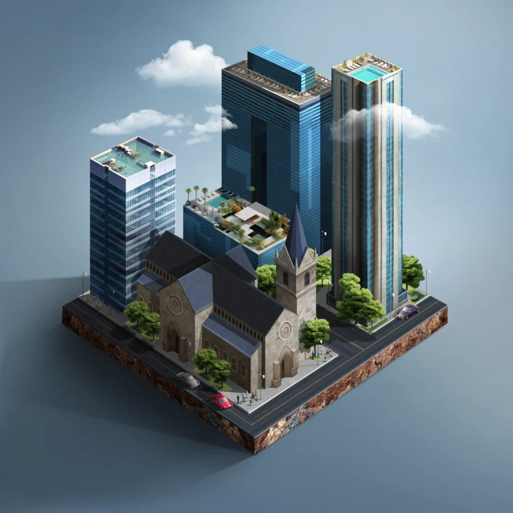 تصميم برج سكني كامل