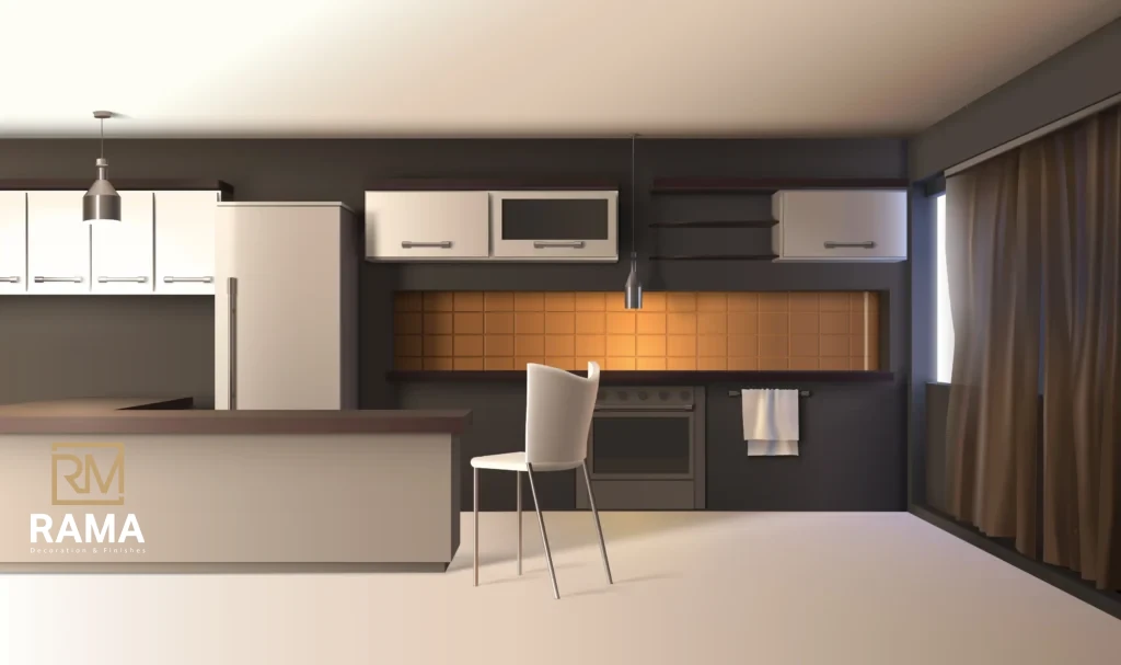 خطوات تنفيذ وتصميم ديكورات مطابخ حديثة