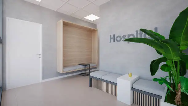 تصميم استقبال مستشفى