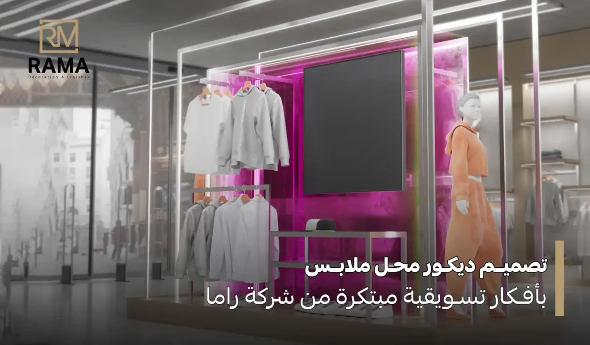 تصميم ديكور محل ملابس