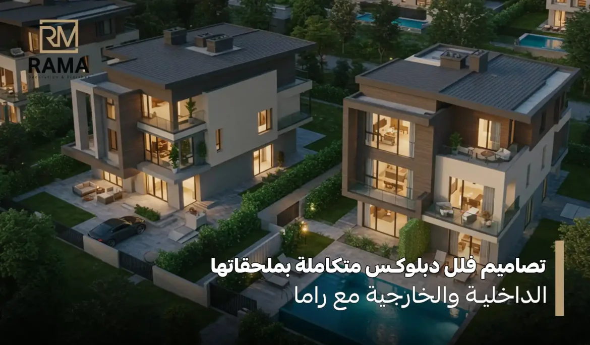 تصميم فيلا دبلوكس