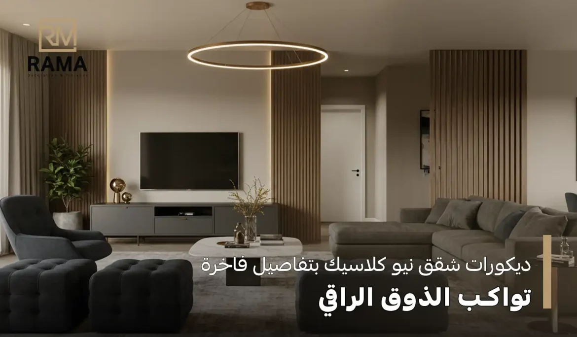ديكورات شقق نيو كلاسيك