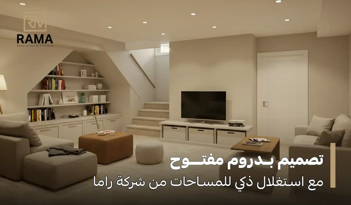 تصميم بدروم مفتوح