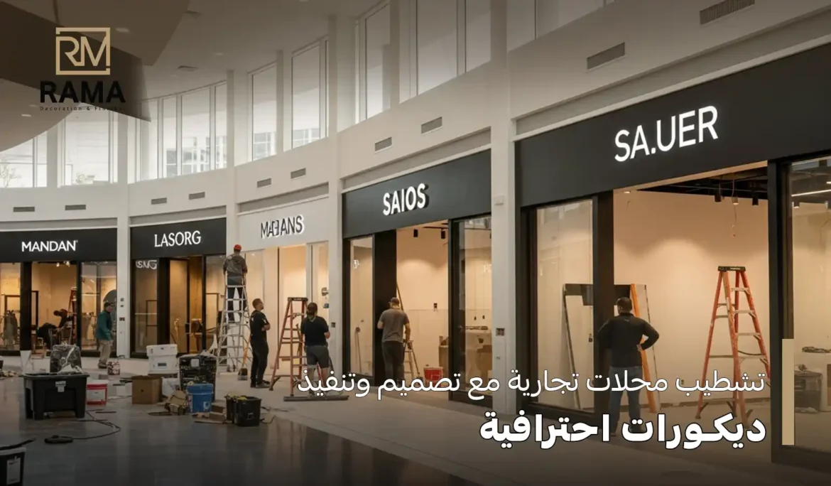 تشطيب محلات تجارية