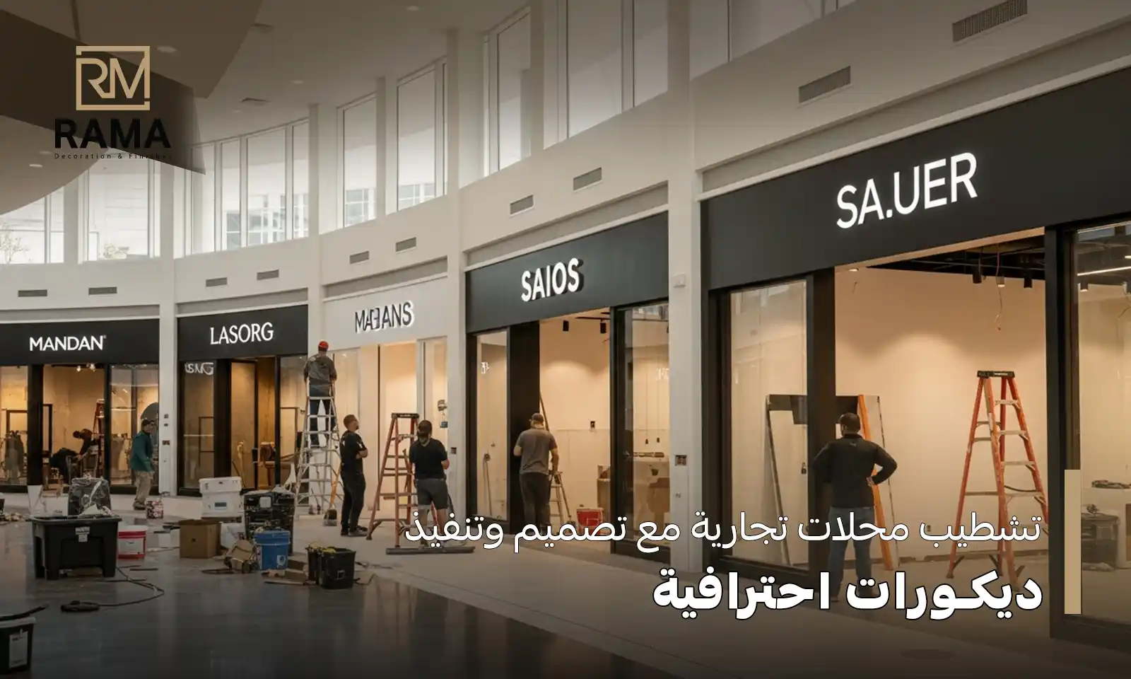 تشطيب محلات تجارية