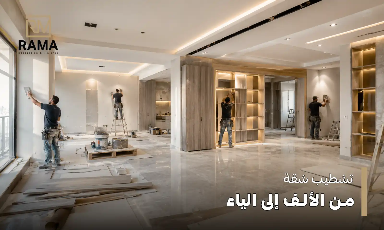 تشطيب شقة من الألف إلى الياء
