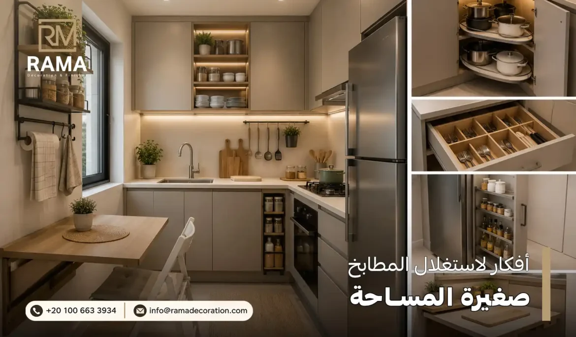 أفكار لاستغلال المطابخ صغيرة المساحة