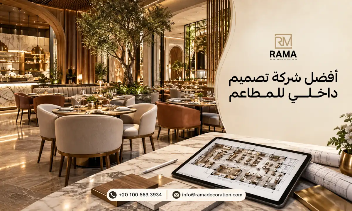 أفضل شركة تصميم داخلي للمطاعم