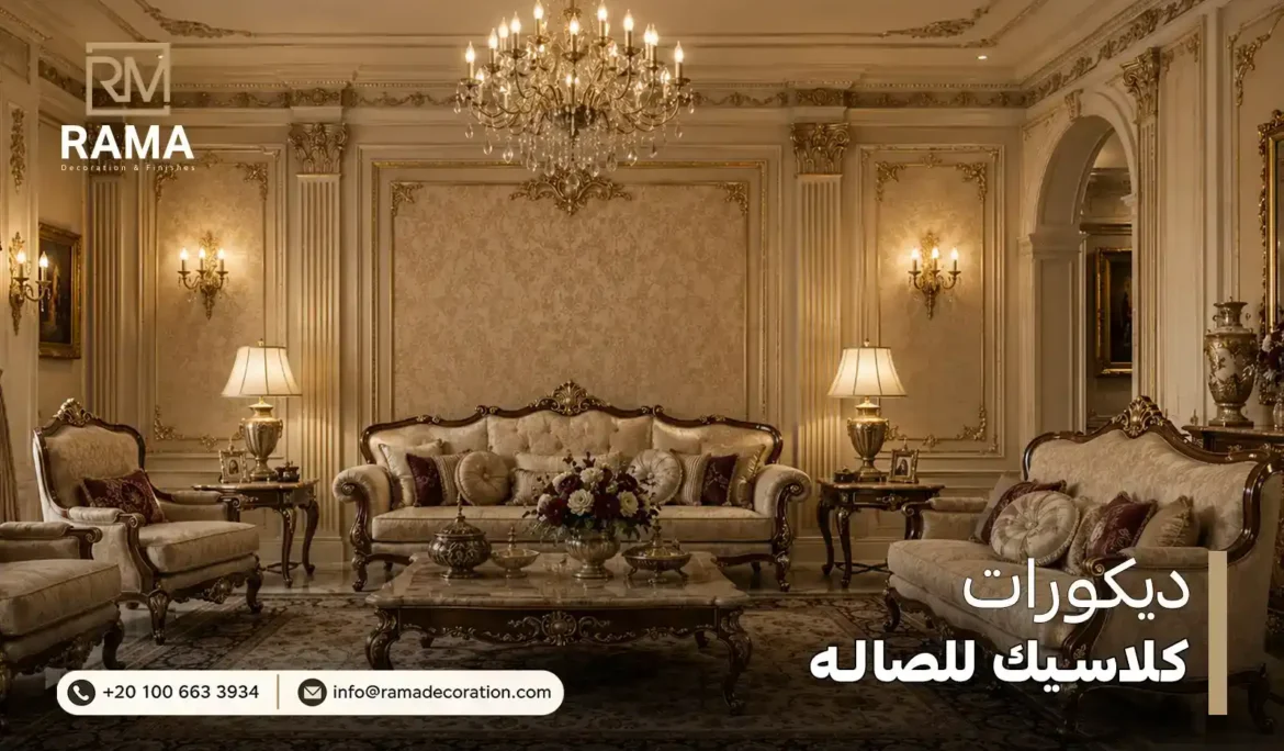 ديكورات كلاسيك للصاله