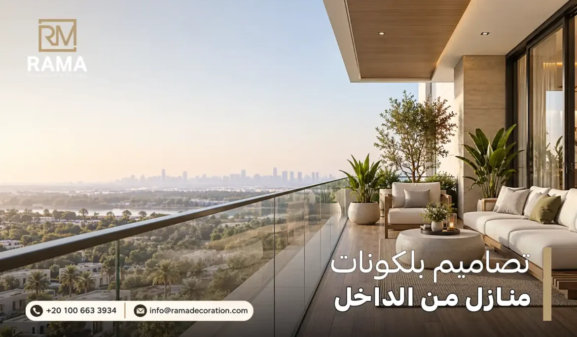 تصاميم بلكونات منازل من الداخل