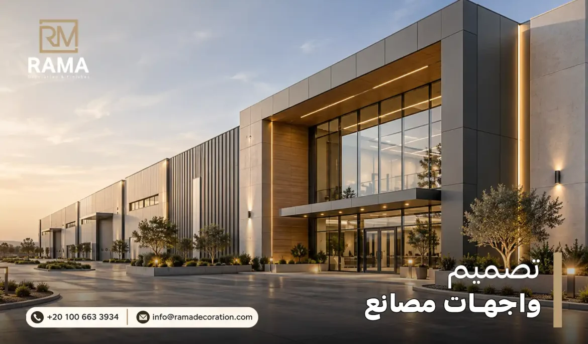 تصميم واجهات مصانع