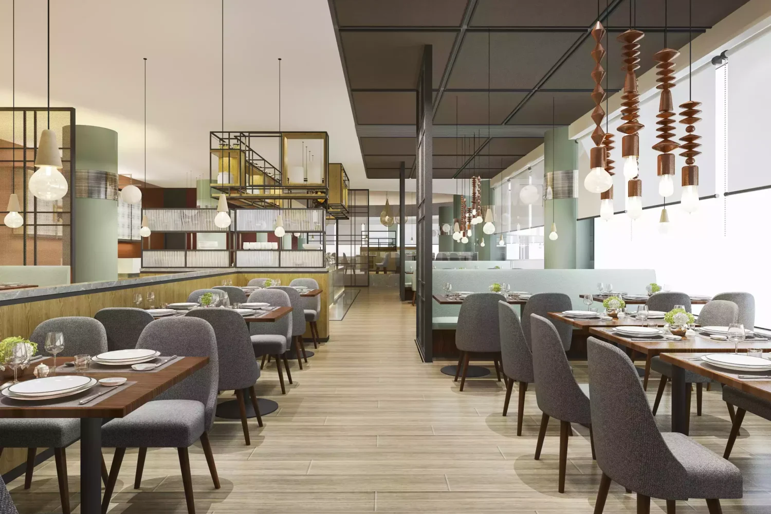 3d-rendering-loft-luxury-hotel-reception-vintage-cafe-lounge-restaurant